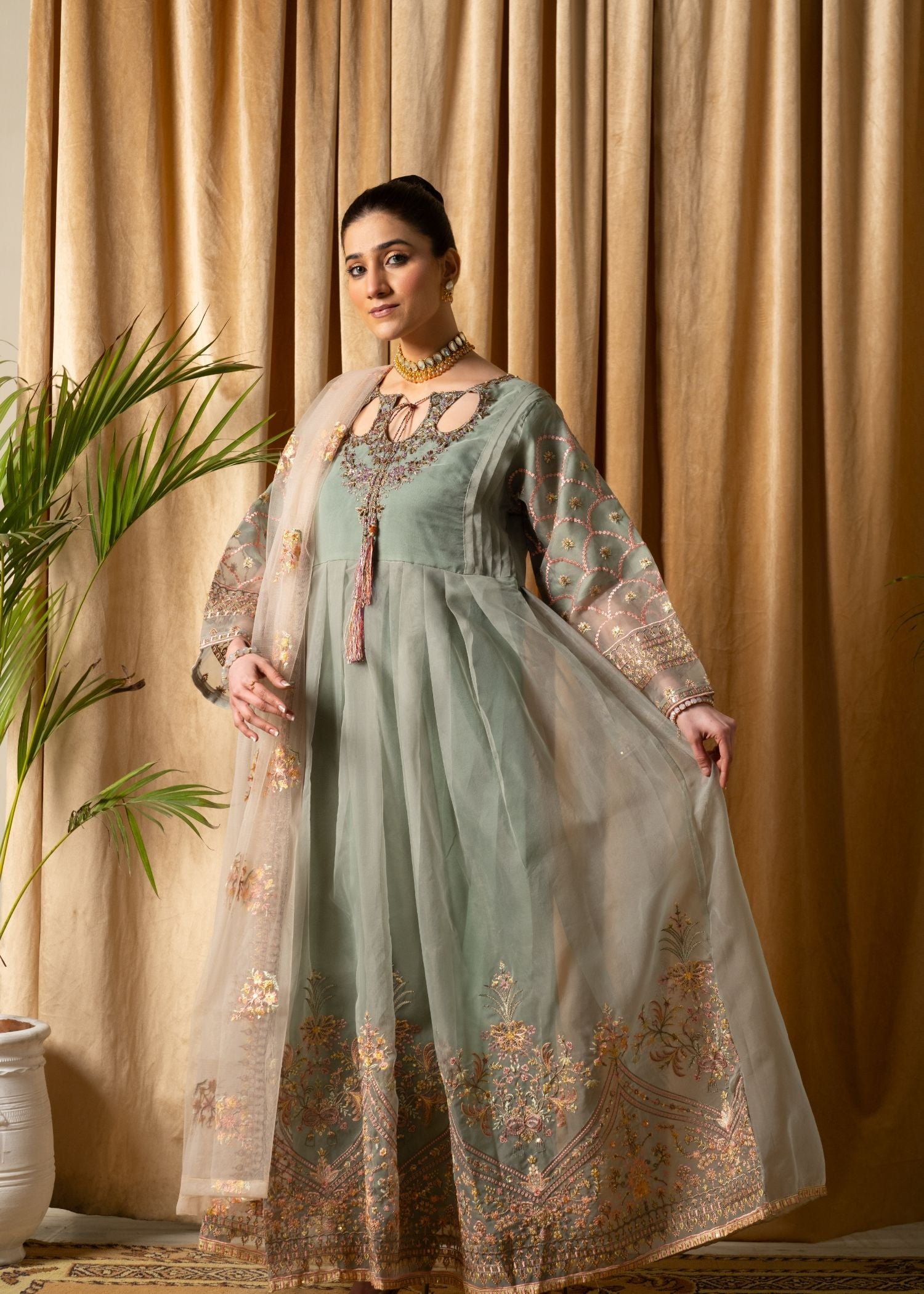Pehnawa By Bin Akram’s BLISSFUL BREEZE 3 PEICE ORGANZA Women 3pcs