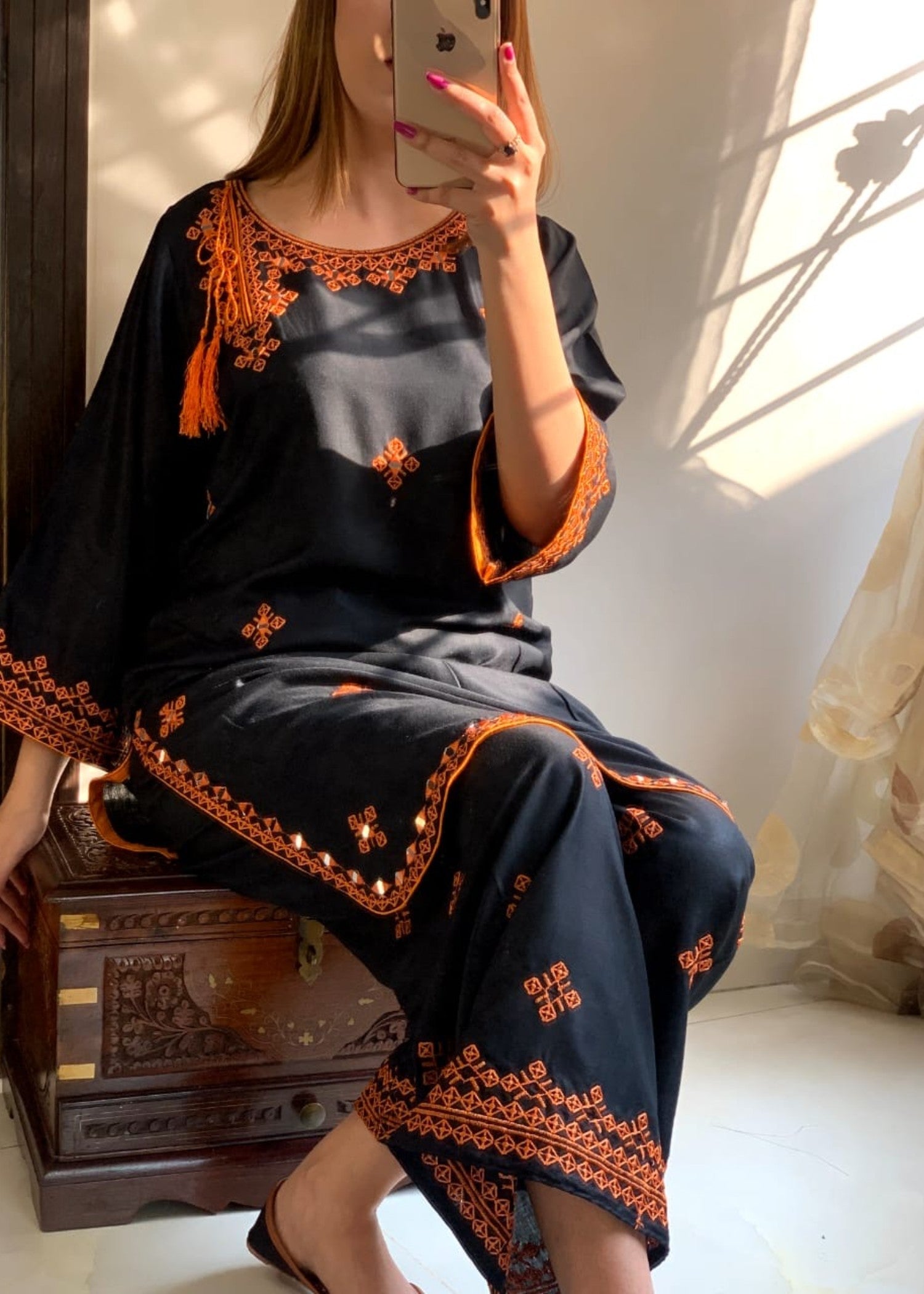 Chaudhary Arts biya black Women 2pcs