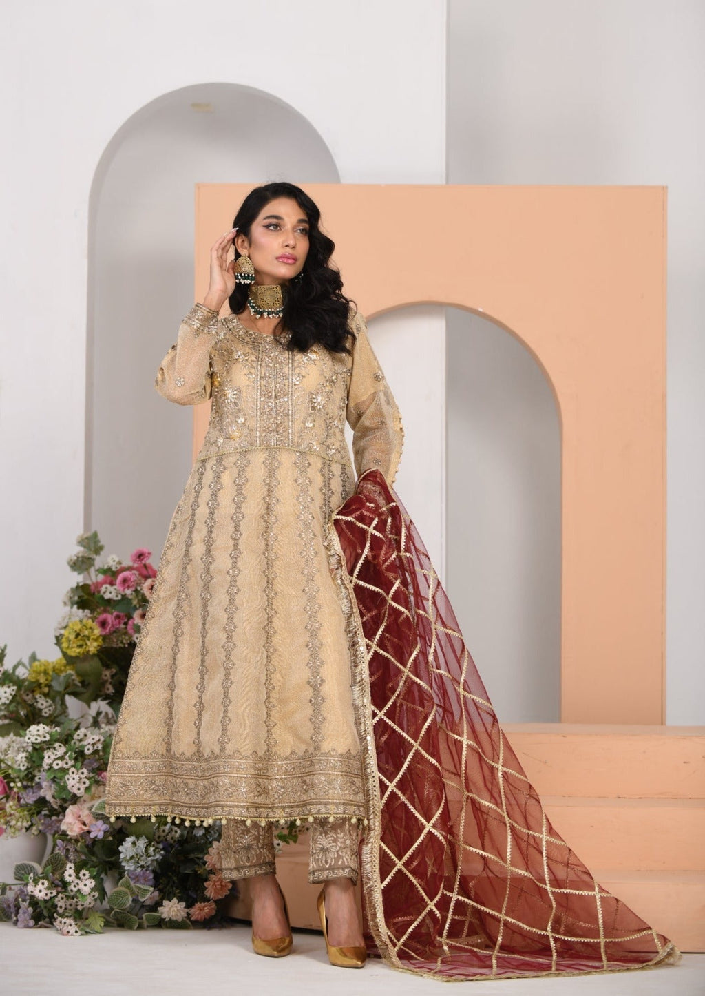 Zarqun 2325 beige Women 3pcs