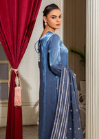 Alnuqat Celestial Dress Made In Soft Silk Fabric. Women 3pcs