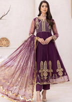 Madame Embroidered Net Frock Suit 2587 Women 3pcs