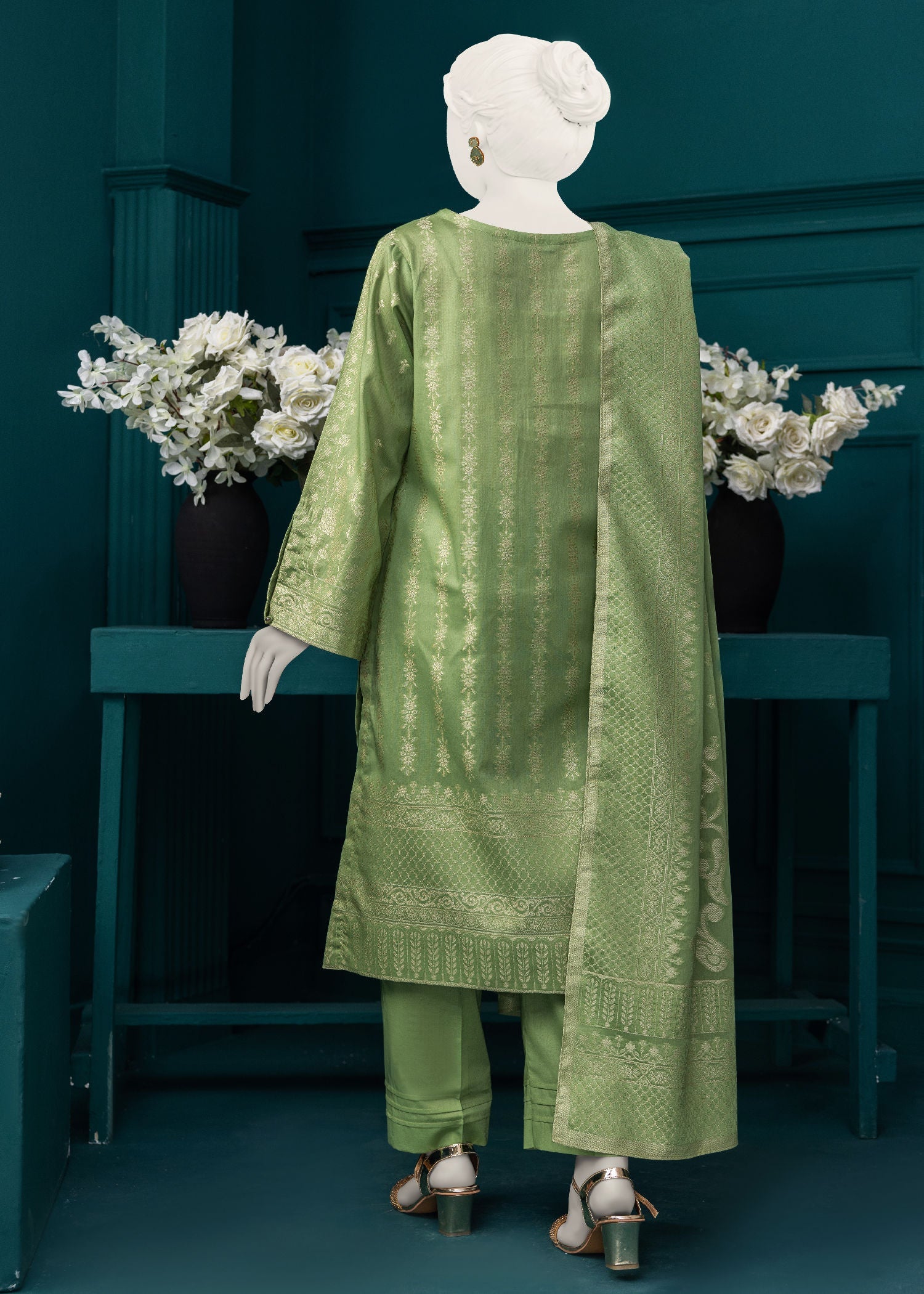 Narmin NPS3057 Jacquard Lawn Stitched Women 3pcs