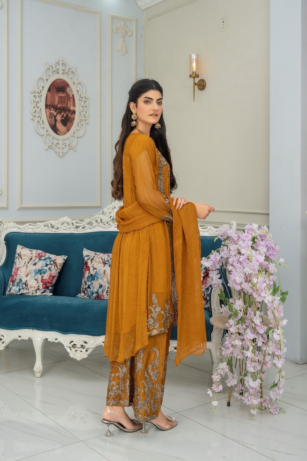 Pehnawa By Bin Akram’s TAIL TRESSURE CHIFFON Women 3pcs