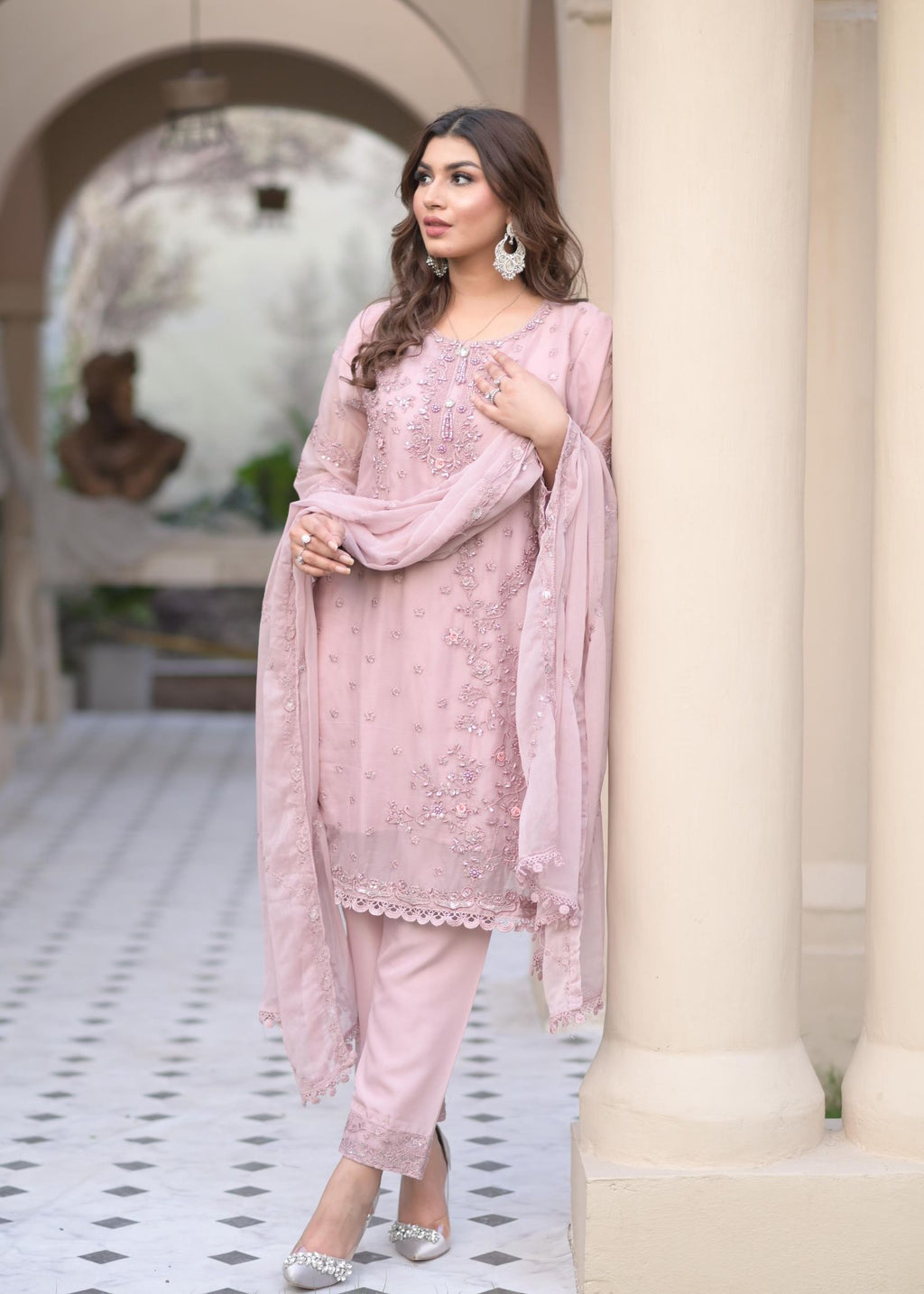 Rangoon Clothing Zariya Pastel Pink Women 3pcs