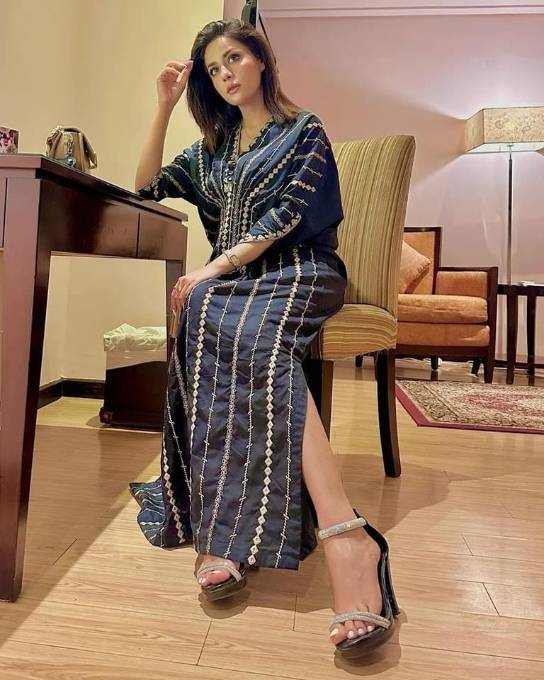Sahibas By Mirza Charcoal Kaftan Women 1pcs