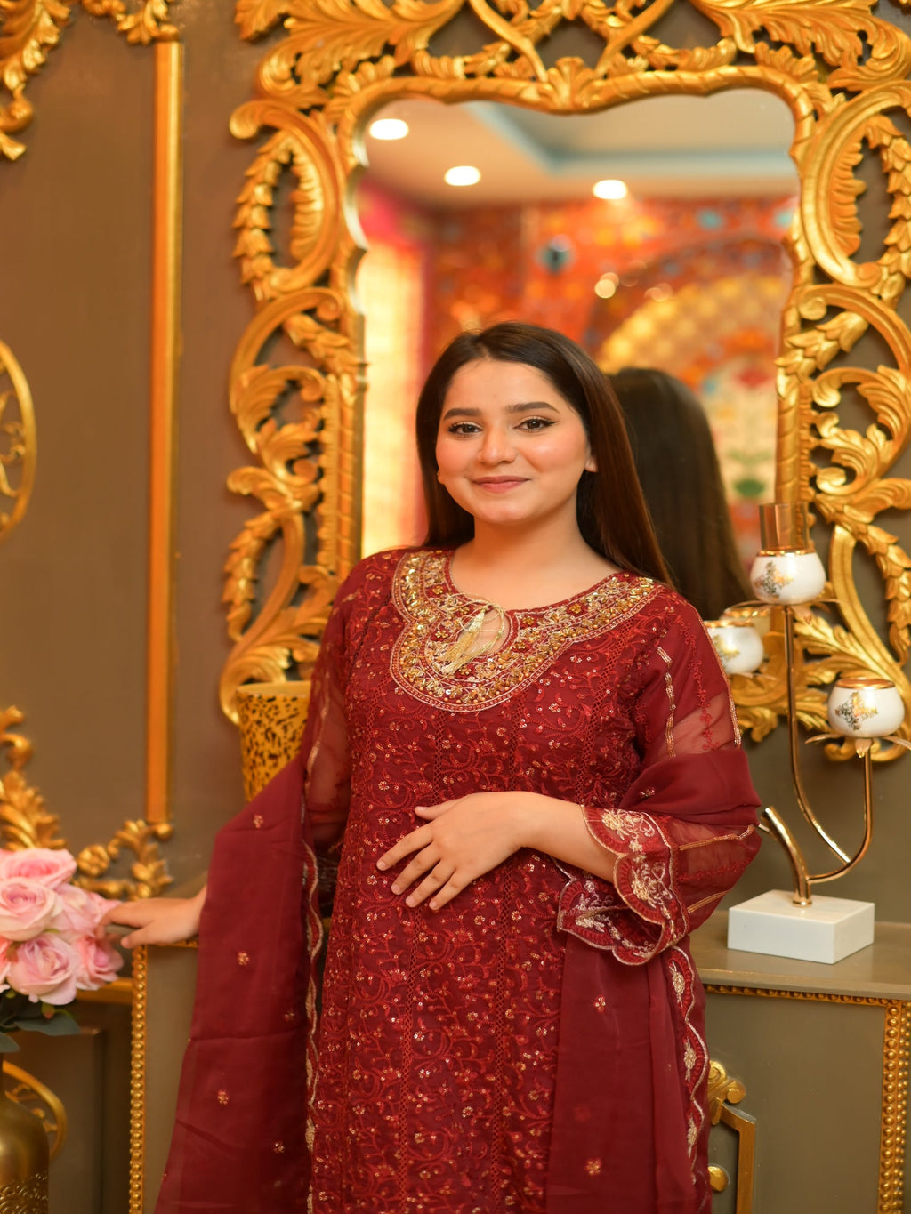 Four Season Boutique MANO FROK MAROON Women 3pcs