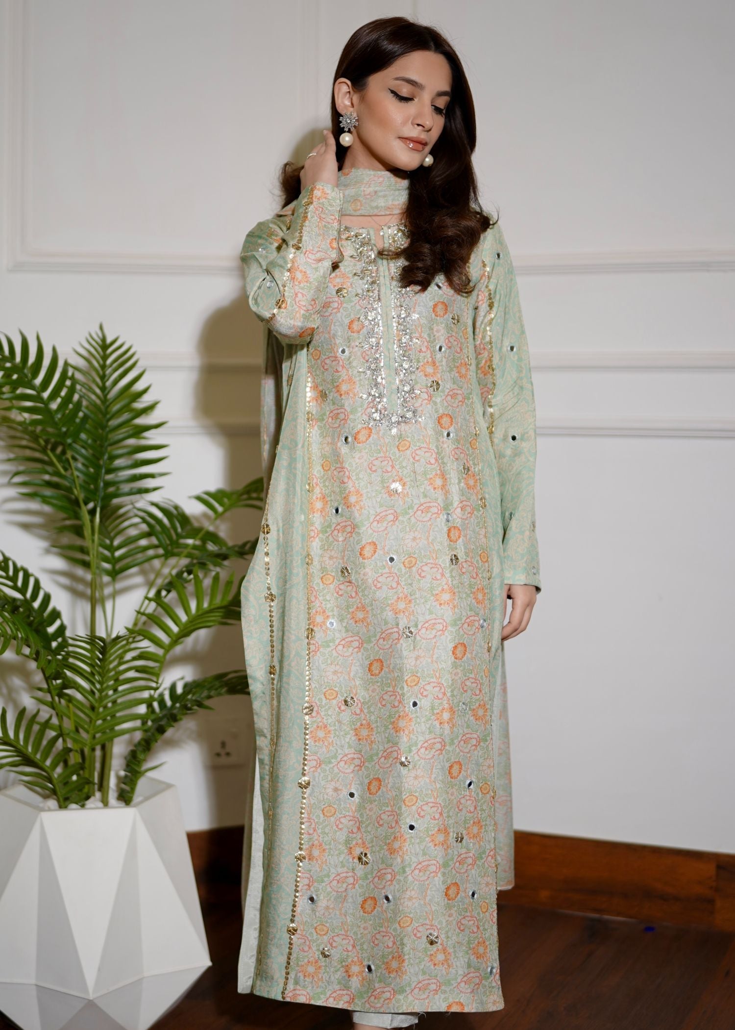 Hues Atelier Gota Floral Printed Fit Women 3pcs