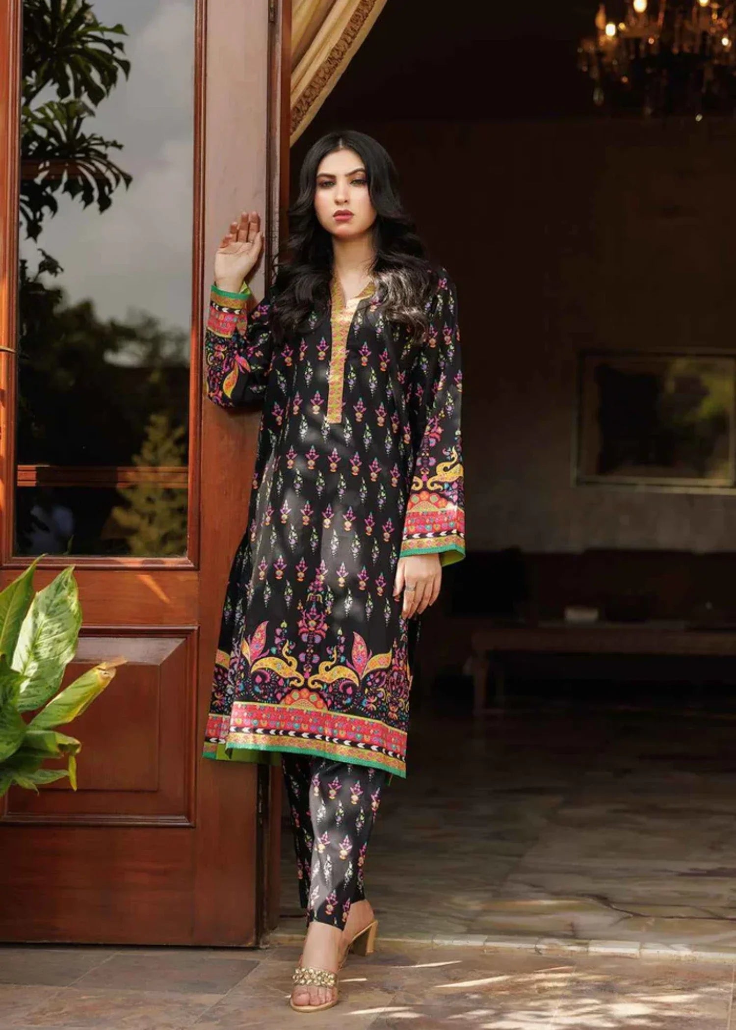 Zarasi Lotus Stitched Lawn Suit | Timeless Bloom Women 2pcs