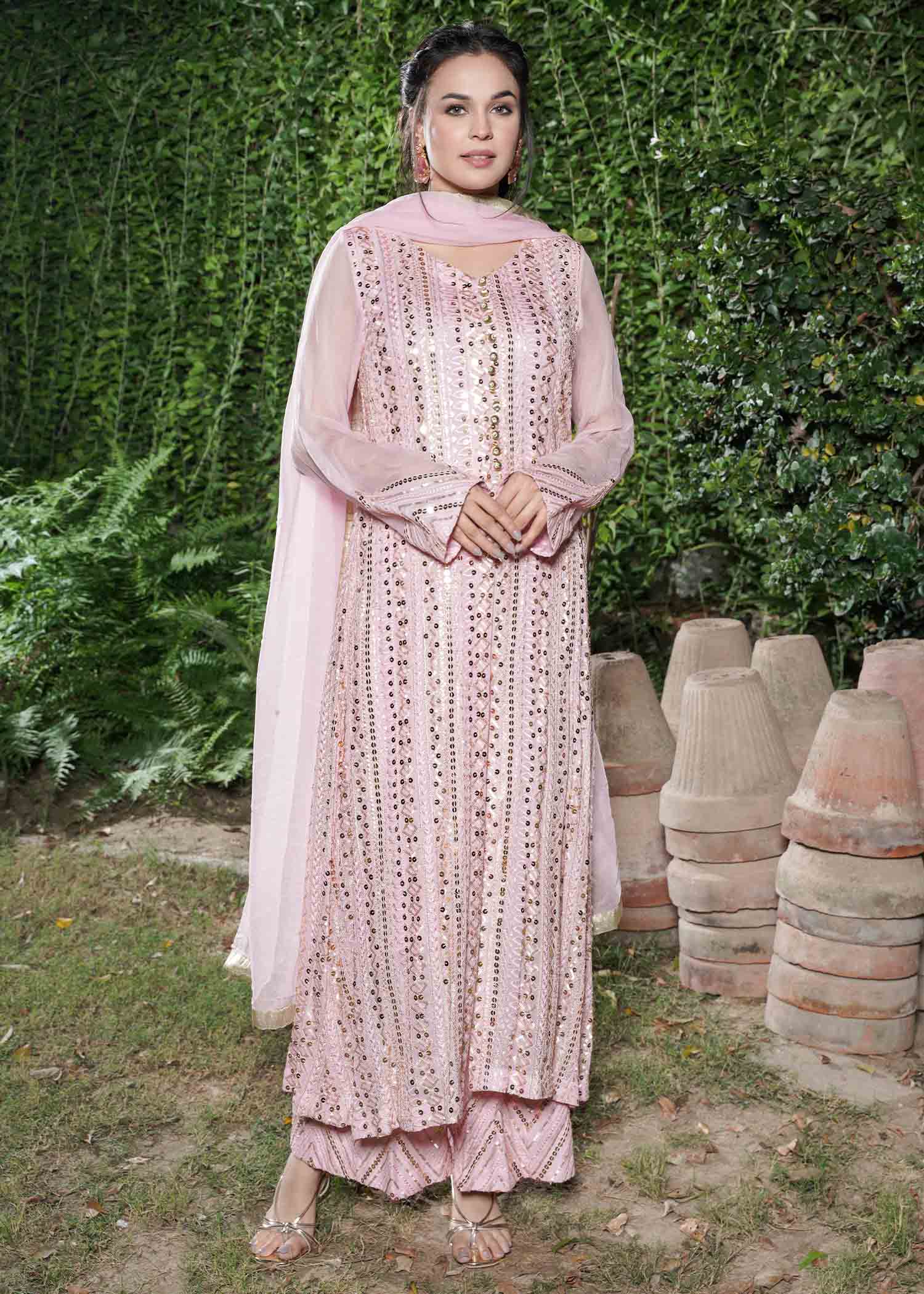 Rang-e-Haya Ufaq/Pink Women 4pcs