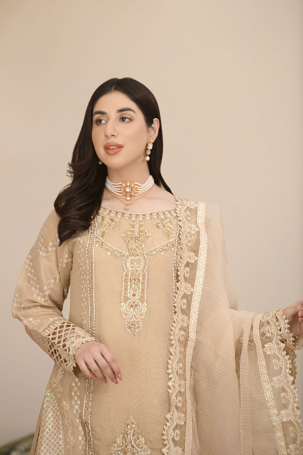 Zarqun 2217e beige Women 3pcs