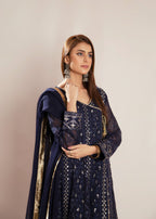 Manahils ANGRAKHA 099 MELANIE NAVY BLUE Women 3pcs