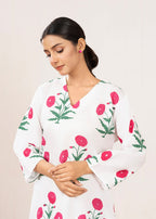 Anabya Garments RED SUNFLOWER Women 2pcs