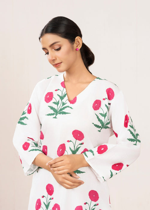 Anabya Garments RED SUNFLOWER Women 2pcs