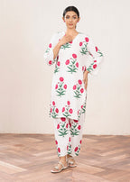 Anabya Garments RED SUNFLOWER Women 2pcs