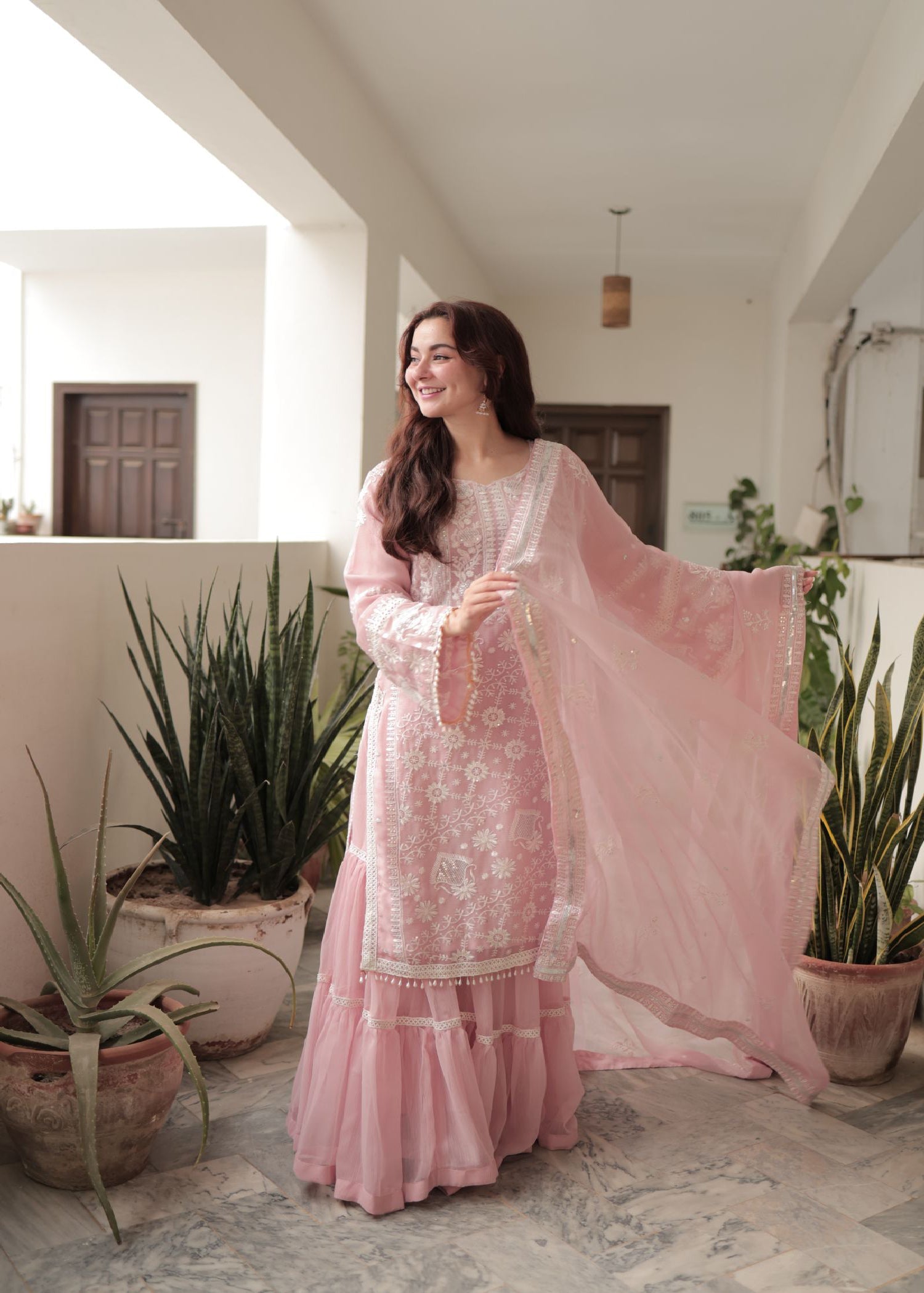 Haseens Official Badal Pink Women 3pcs