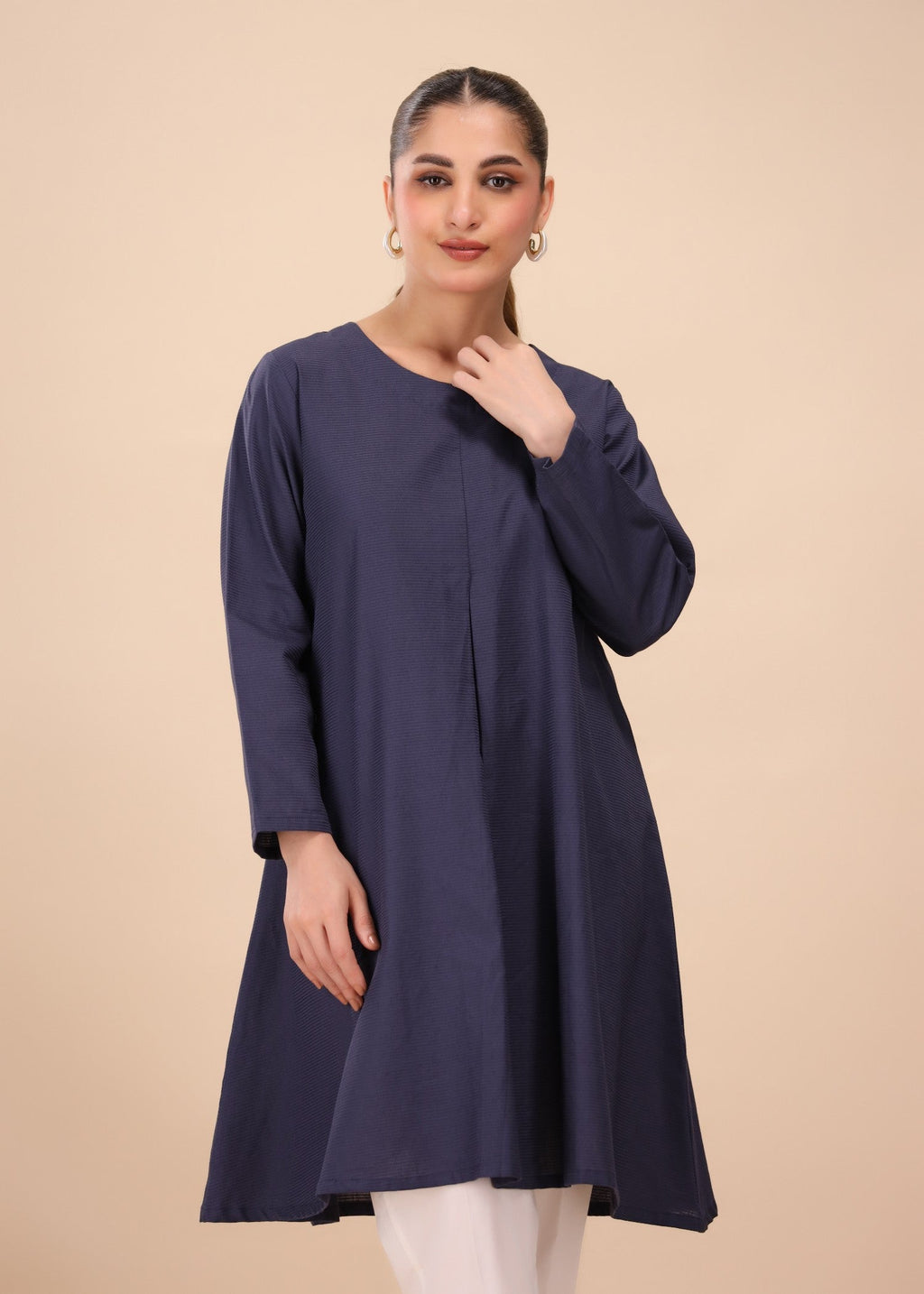 Mhw Flared Navy Tunic Women 1pcs