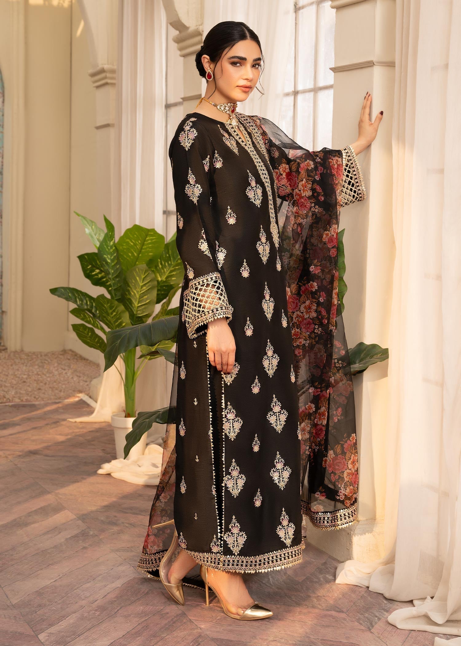 Rang-e-Haya Ayeza (black) Women 3pcs