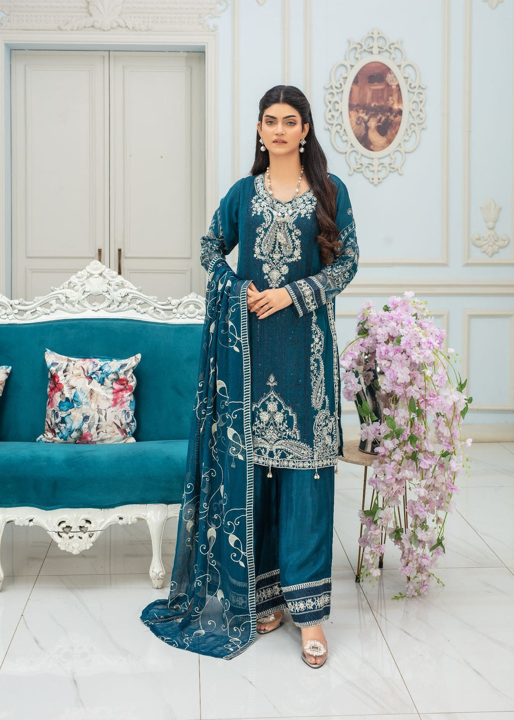 Pehnawa By Bin Akram’s PEARL ELEGANCE CHIFFON Women 3pcs