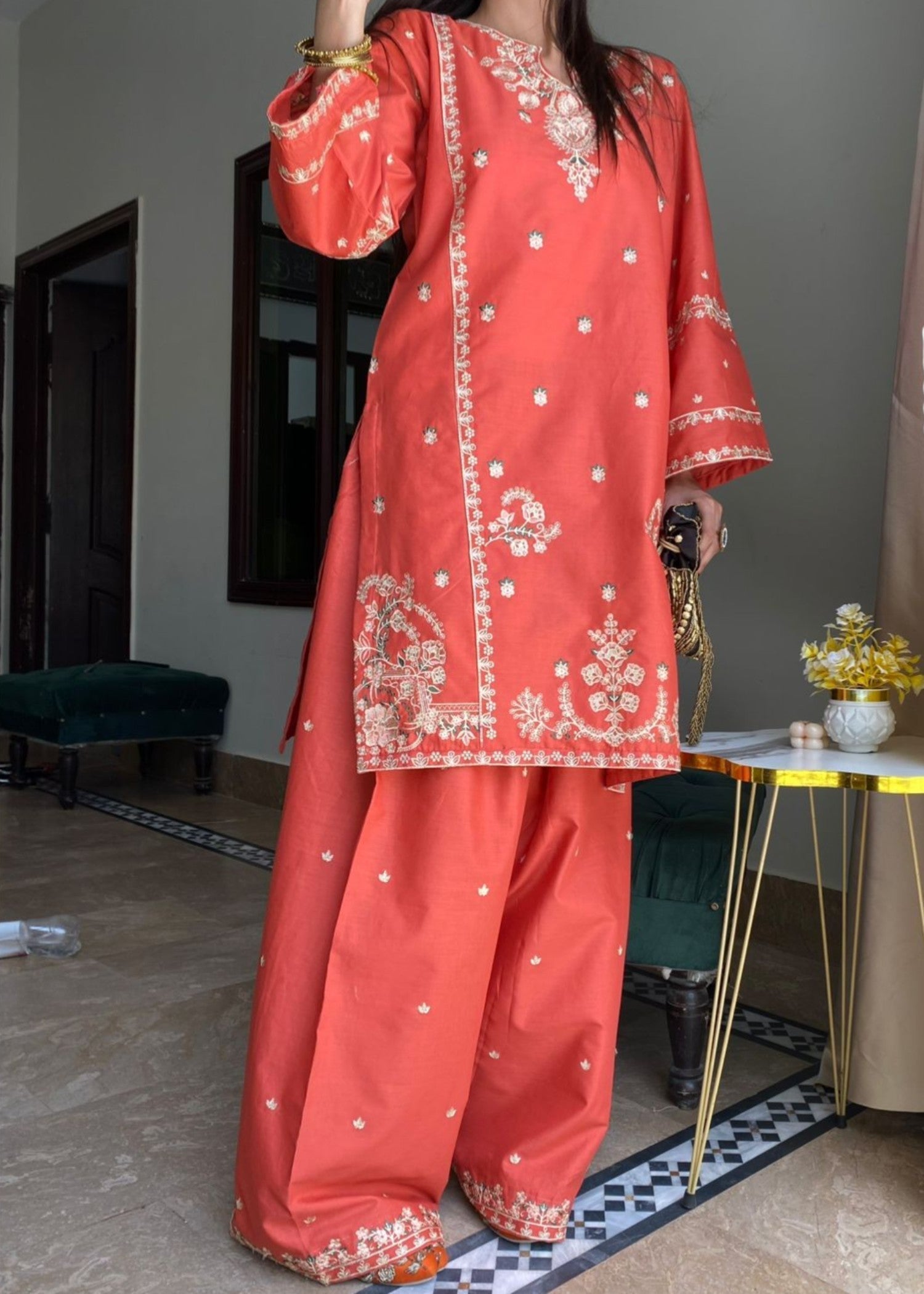 Tehzeeb Libas JANNAT FARSHI Women 2pcs