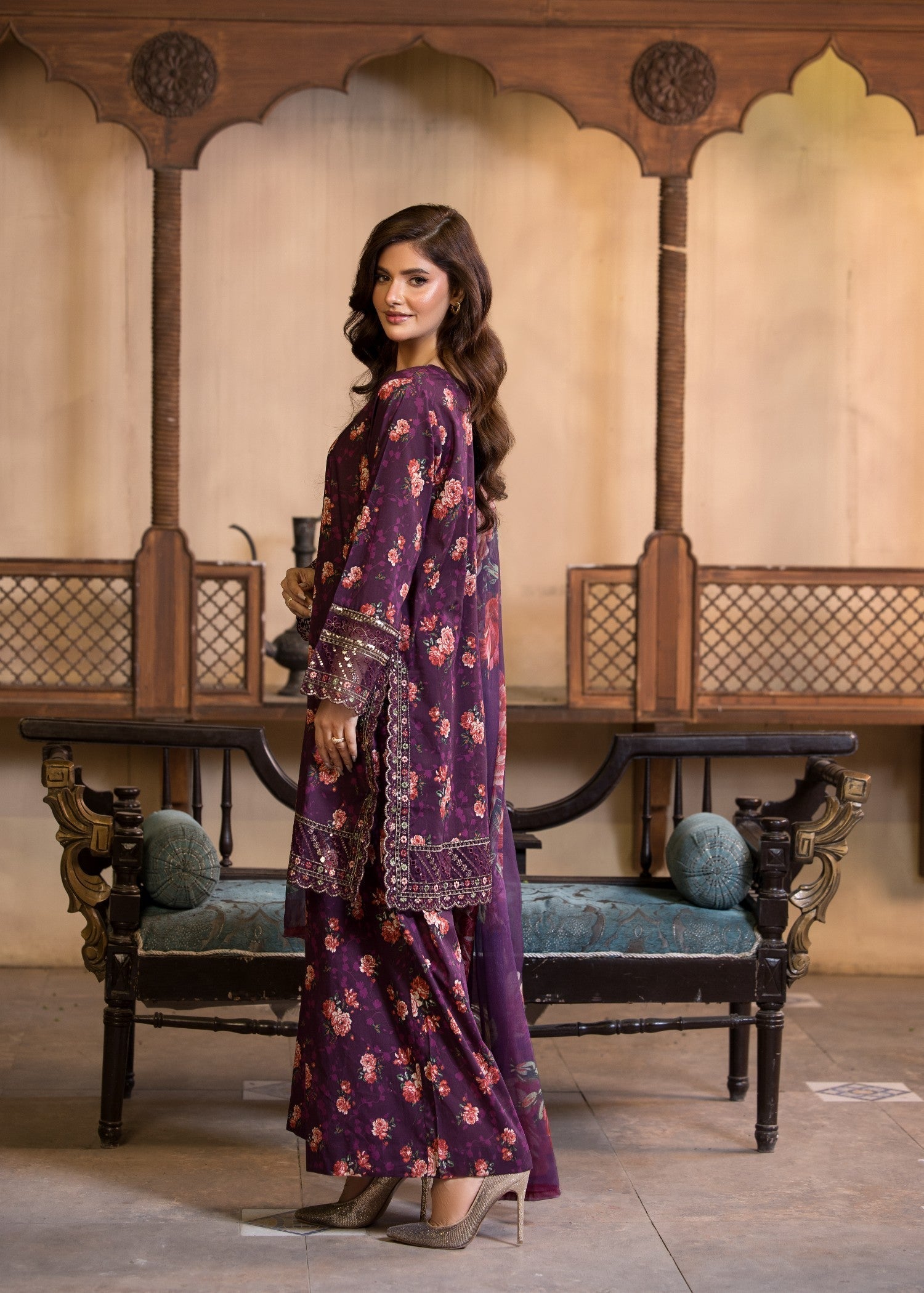 Bin Tayyab (BT006296 PRP) Women 3pcs