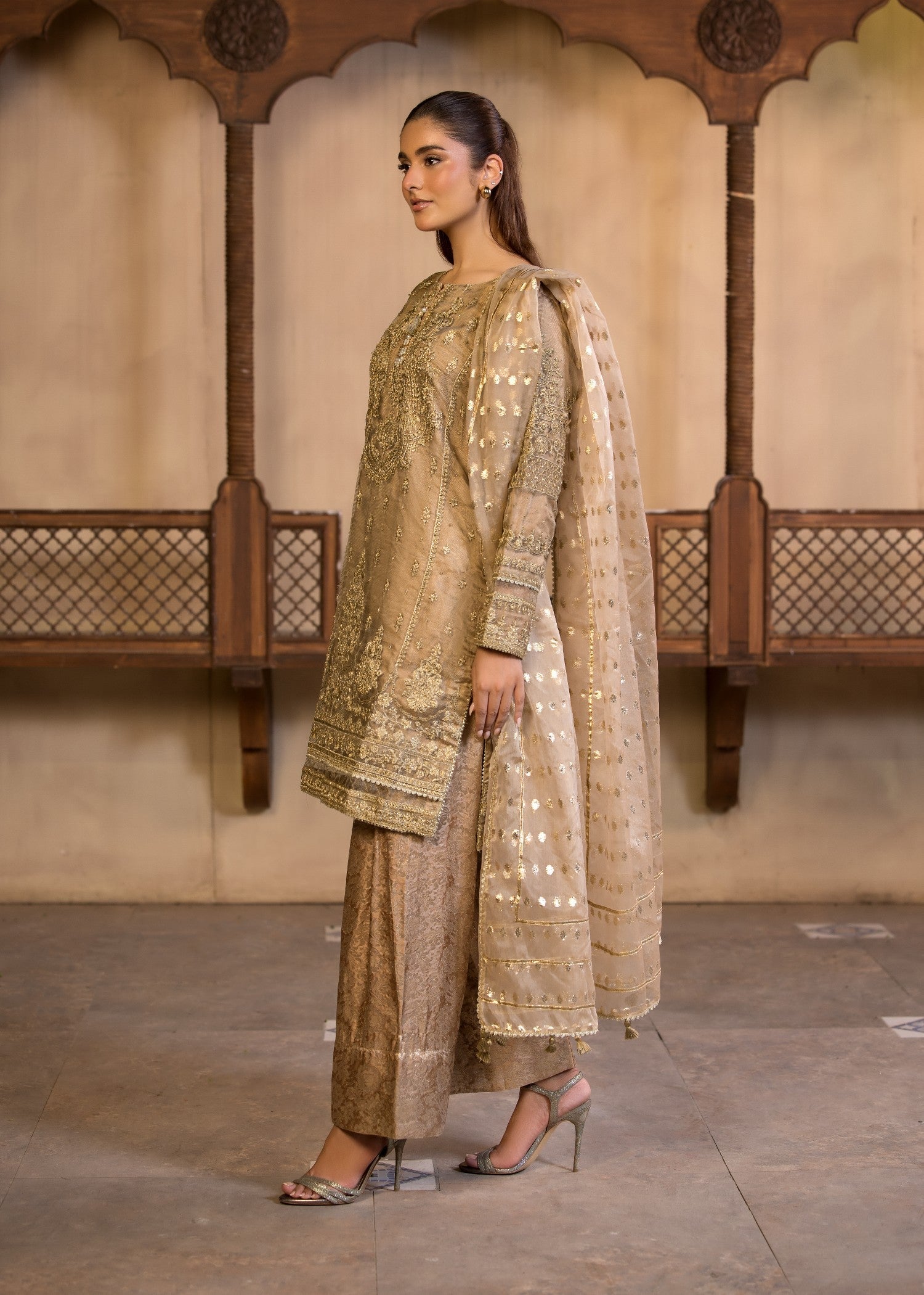 Bin Tayyab (BT006310 BRW) Women 3pcs