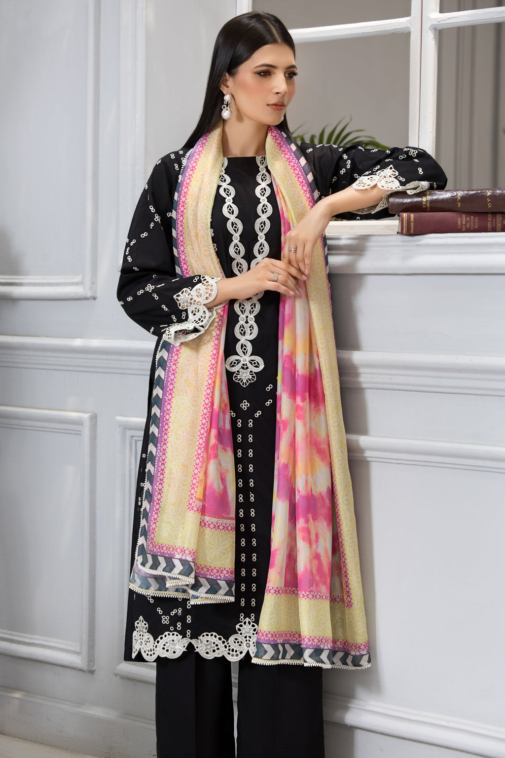 Afiay Clothing Moonstone Embroidered Lawn Suit Women 3pcs
