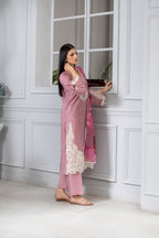 Afiay Clothing Abresham Tea Pink Elegance Women 3pcs