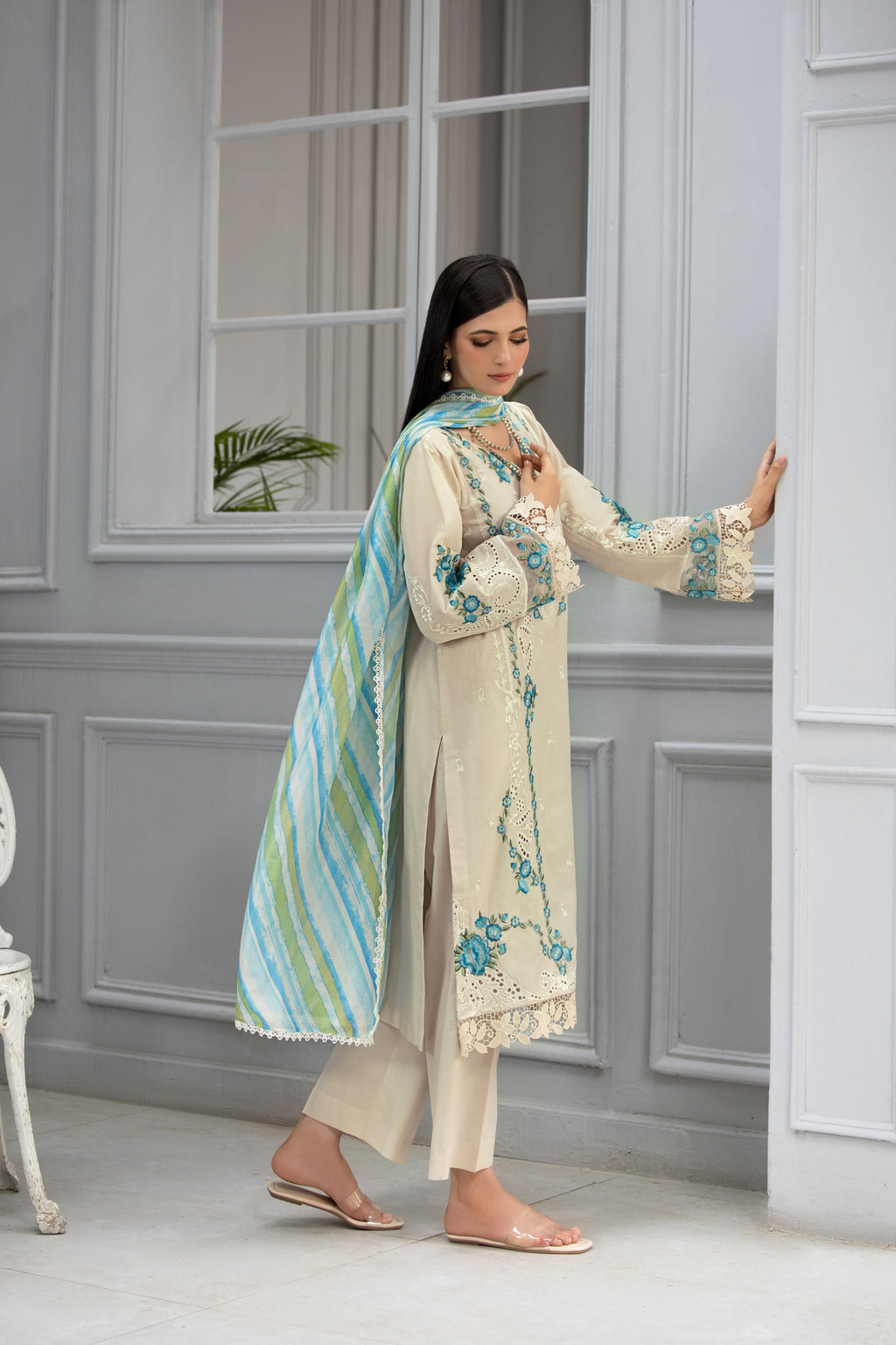 Afiay Clothing Subhe Sukhn A Symphony of Elegance Women 3pcs