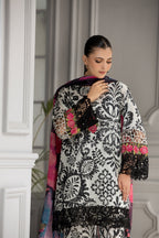 Afiay Clothing Noir Flora – Embroidered Lawn suit Women 3pcs