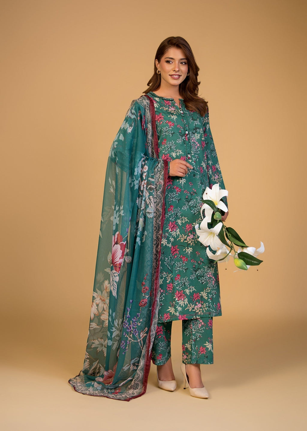 Bin Tayyab (BT006286 GRN) Women 3pcs