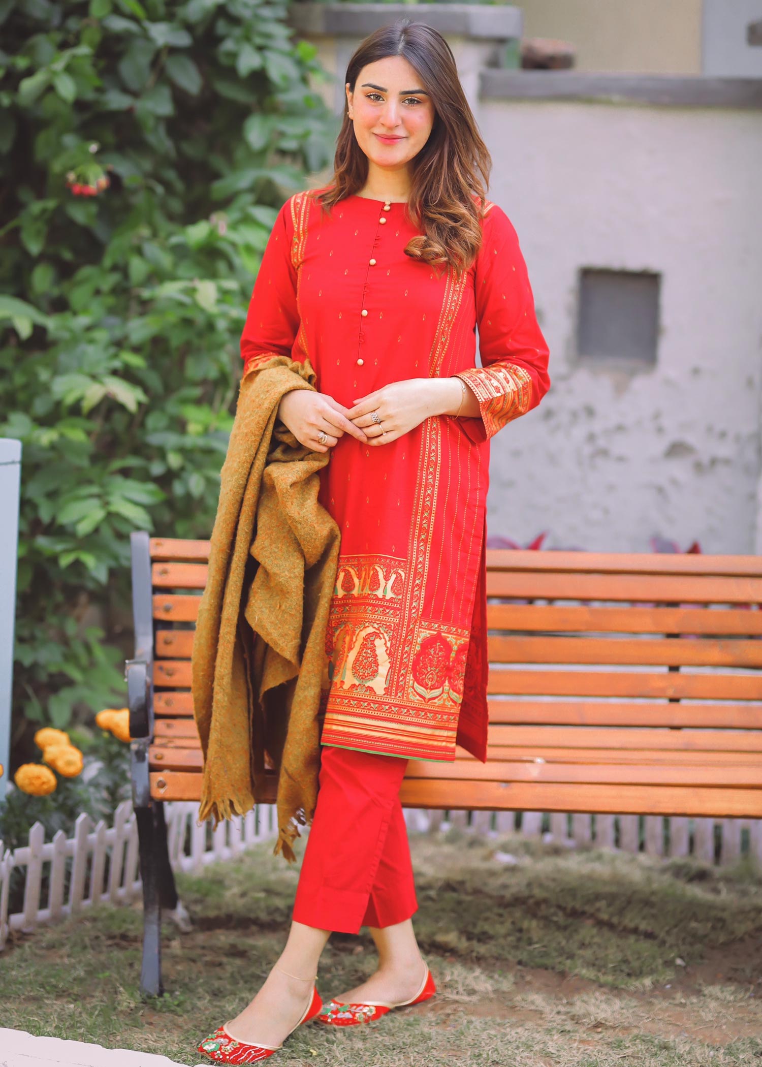 Eraj Hussain Crimson Orchids Women 2pcs