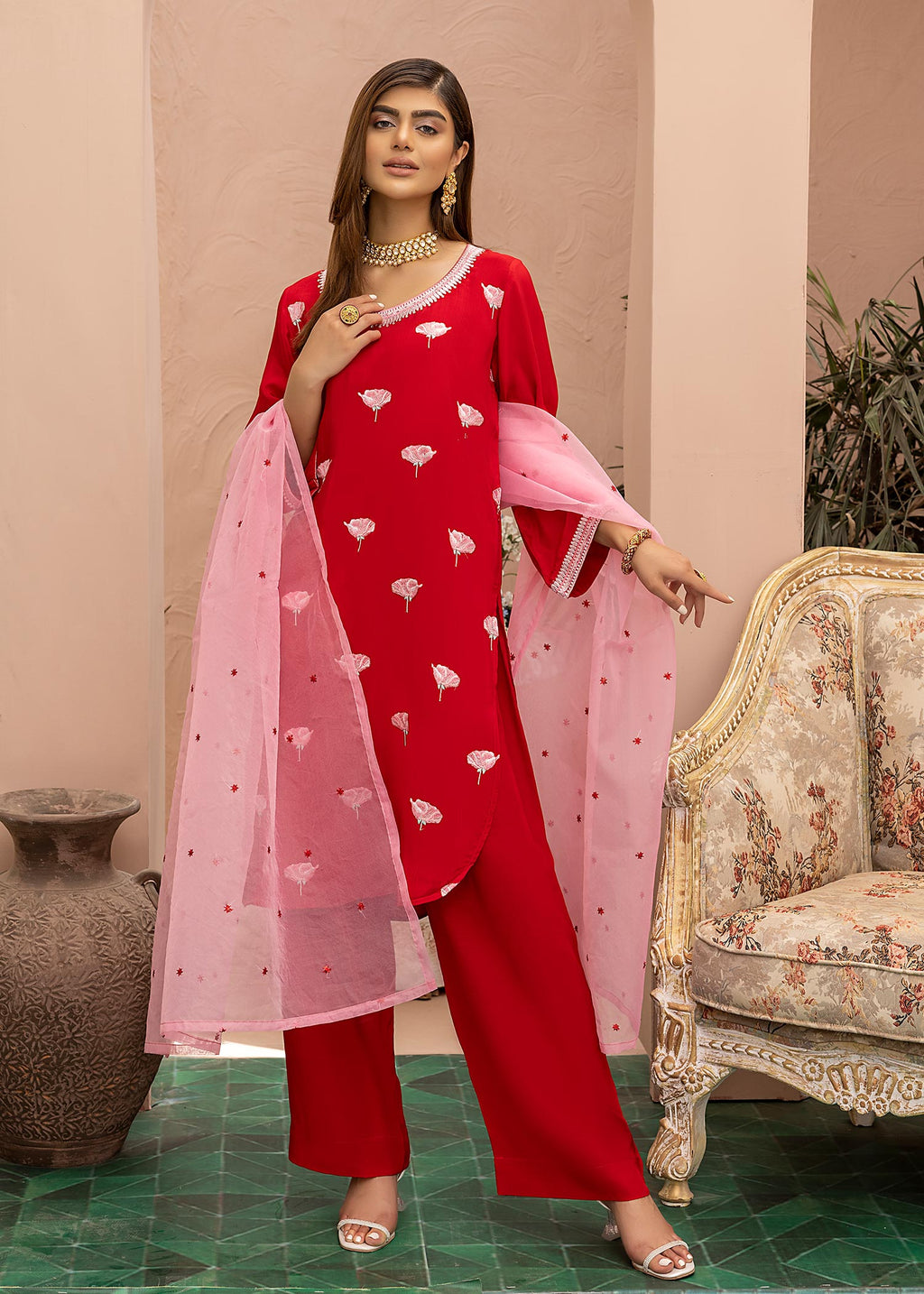 Asifa Asif Gulab Women 3pcs