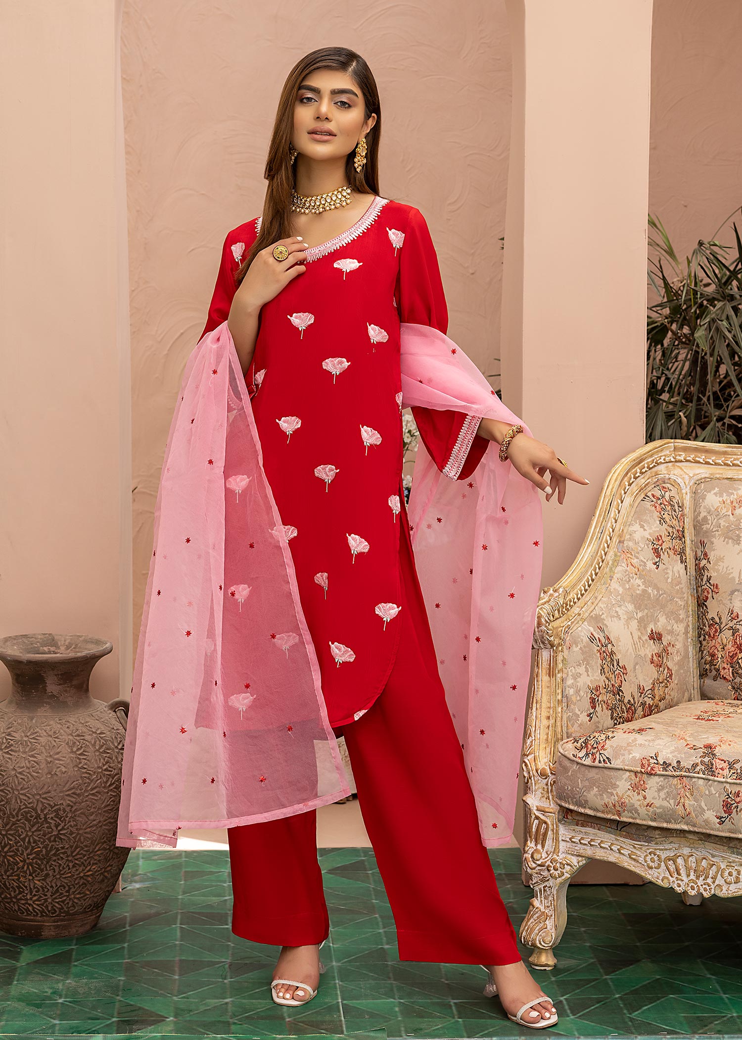 Asifa Asif Gulab Women 3pcs