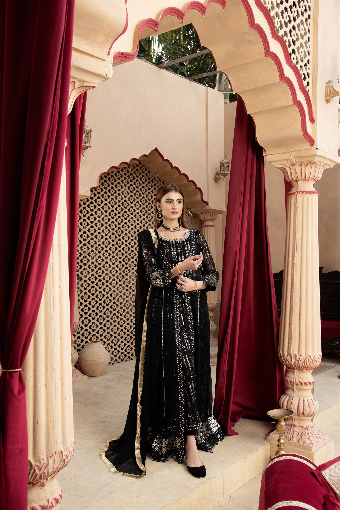 Manahils B 005 BLACK Women 4pcs