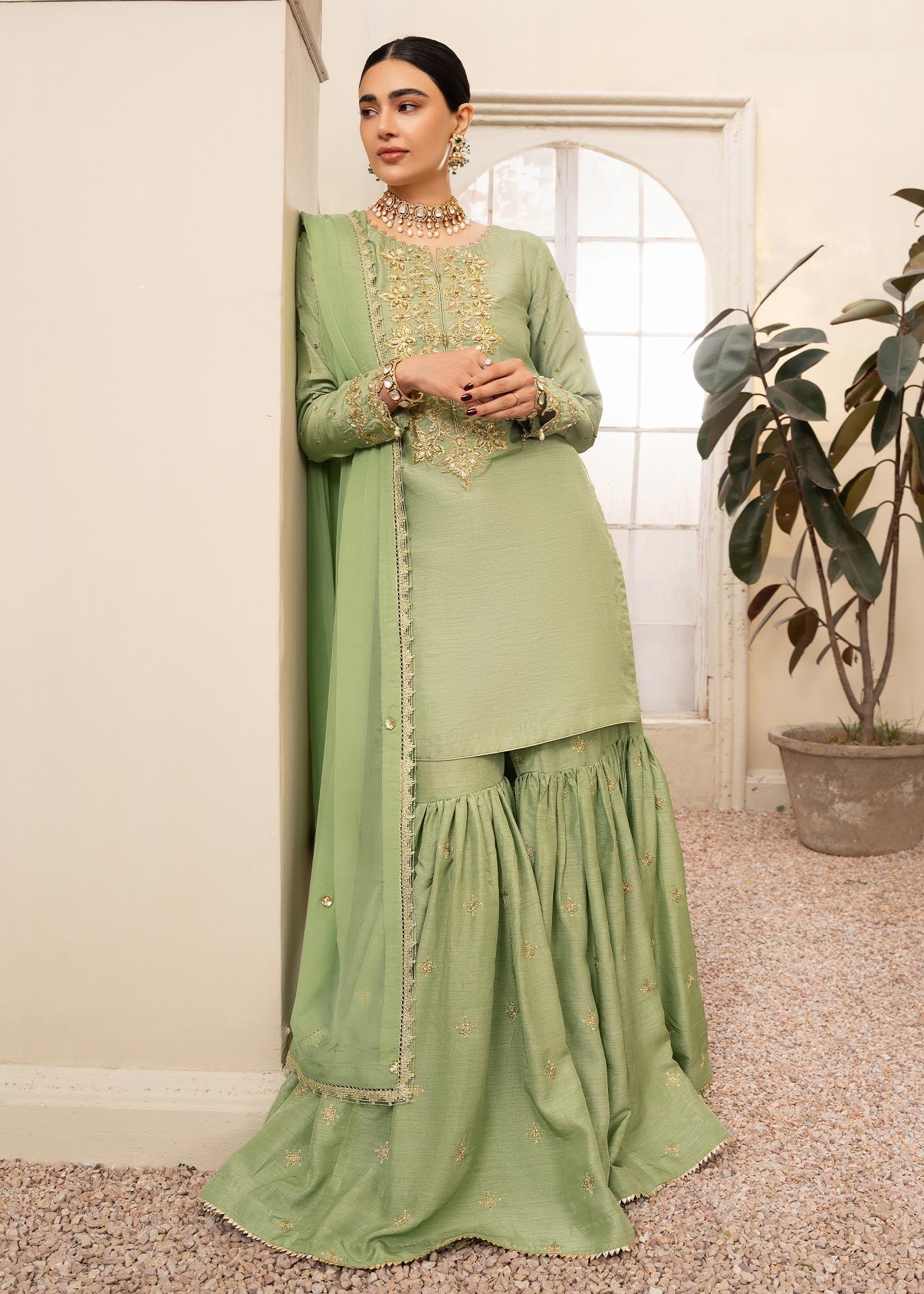 Rang-e-Haya Nira (mint green) Women 3pcs