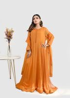 Unaiza Mir Saffron Women 2pcs