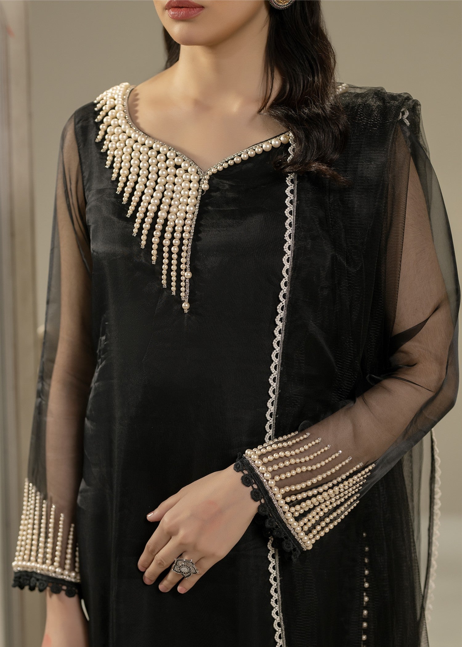 Khuda Baksh Creations Z 305 Black Women 4pcs