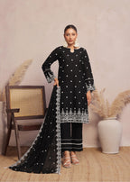 Kumash Textiles Black Women Stitched Women 3pcs