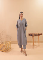 Tng (The Next Generation) Wania Co Ord Set | Grey Women 2pcs