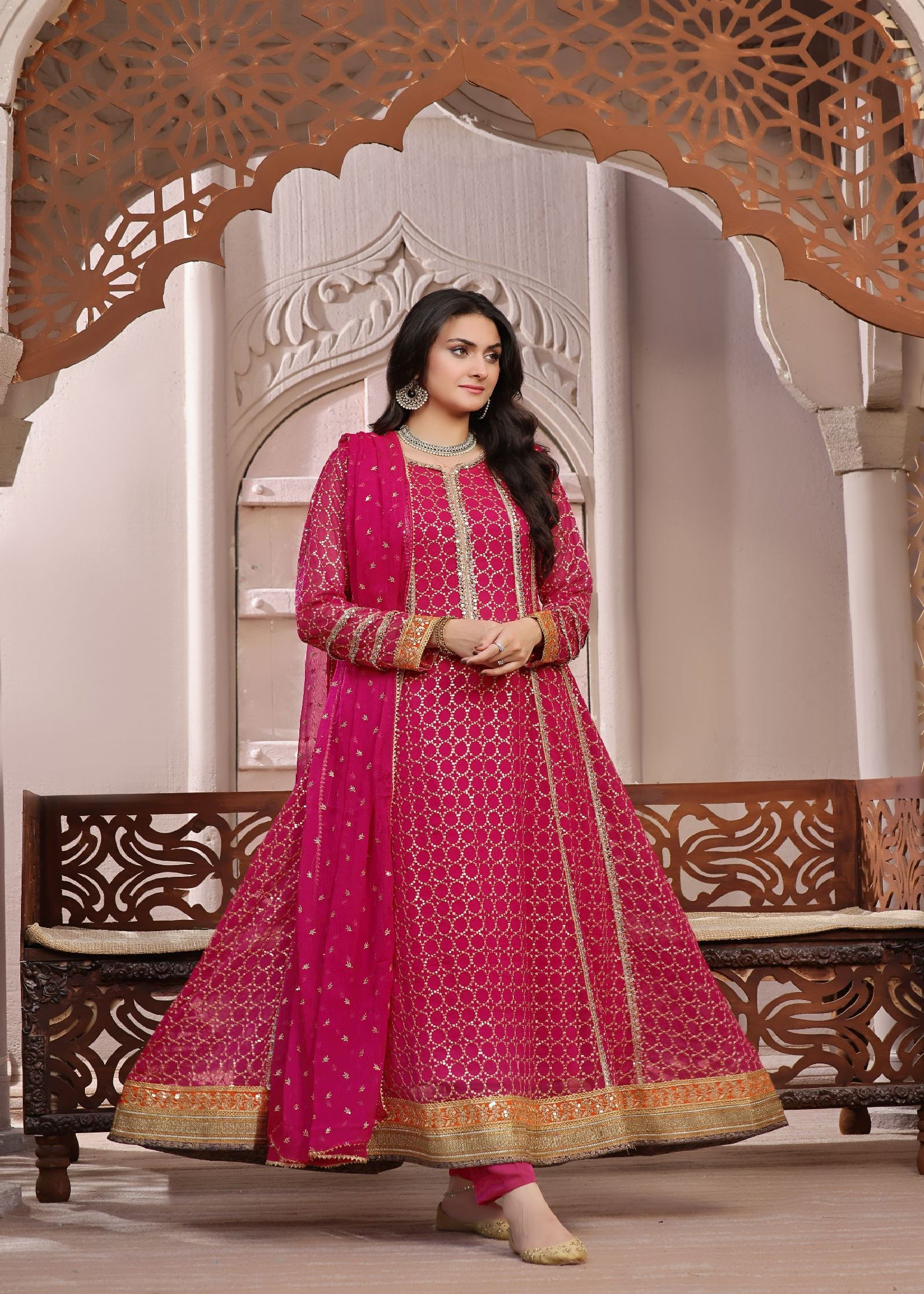 Ayesha Closet Shehzadi Pink Rose Women 3pcs