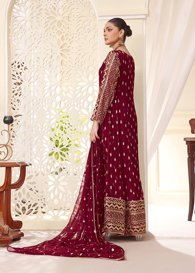Alsiyab Bahaar Mehroon Women 3pcs