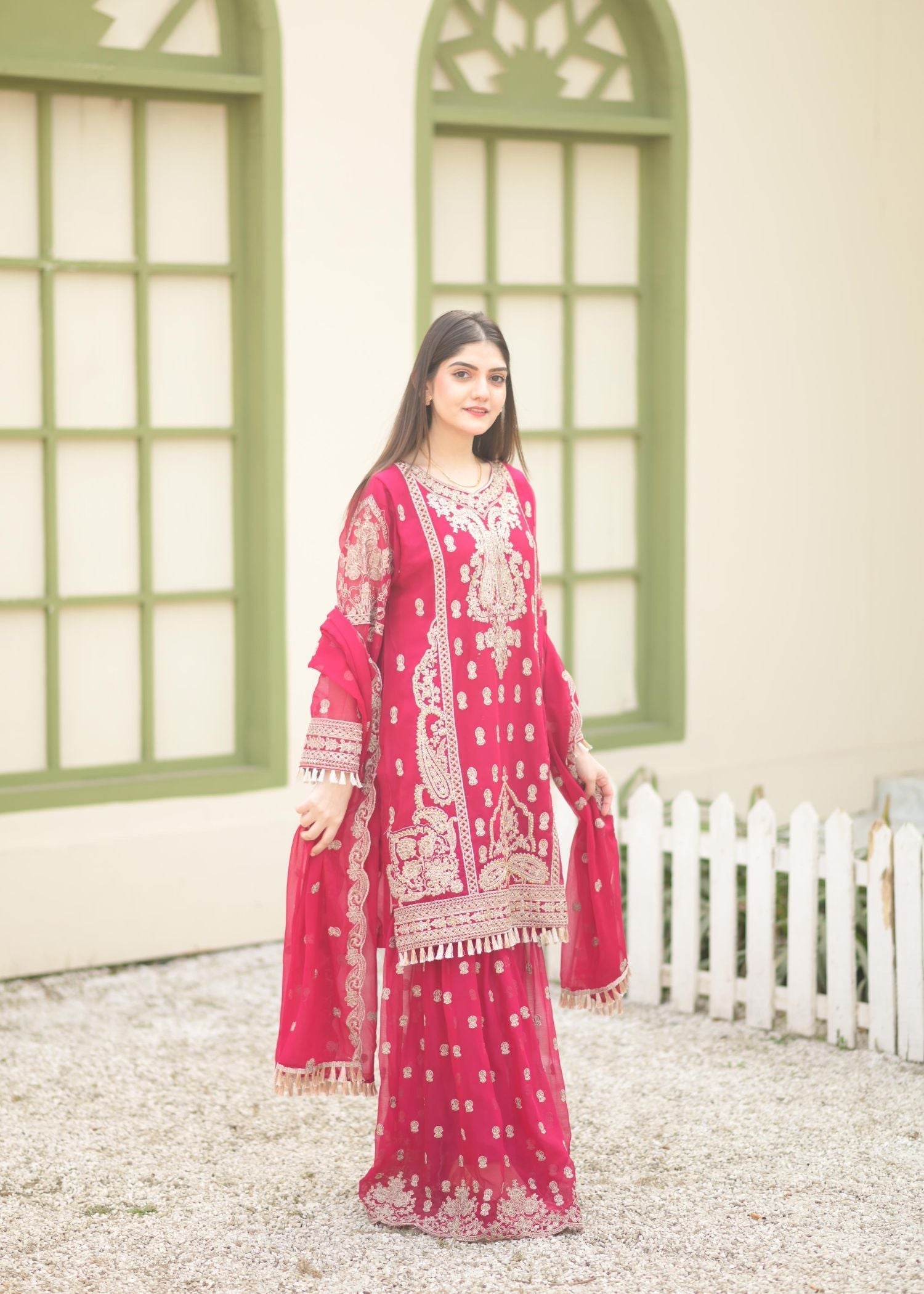 Rangoon Clothing Safeen HotPink Women 3pcs