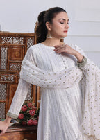 Ayesha Closet Anooshay Gul White Light Women 3pcs