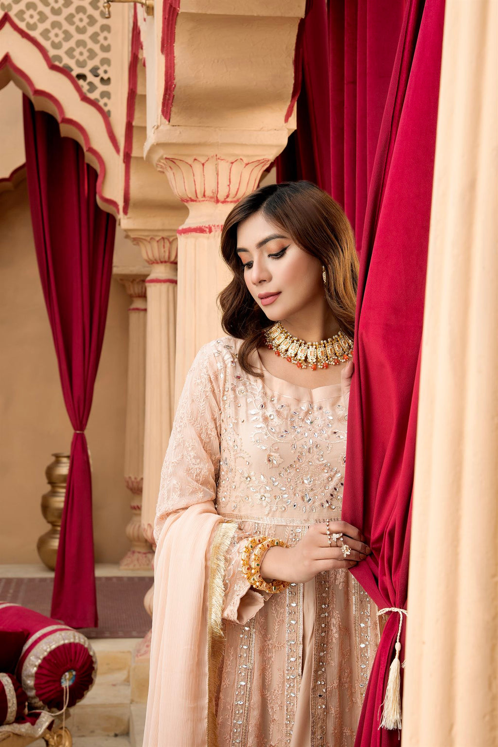 Manahils B 007 PEACH Women 3pcs