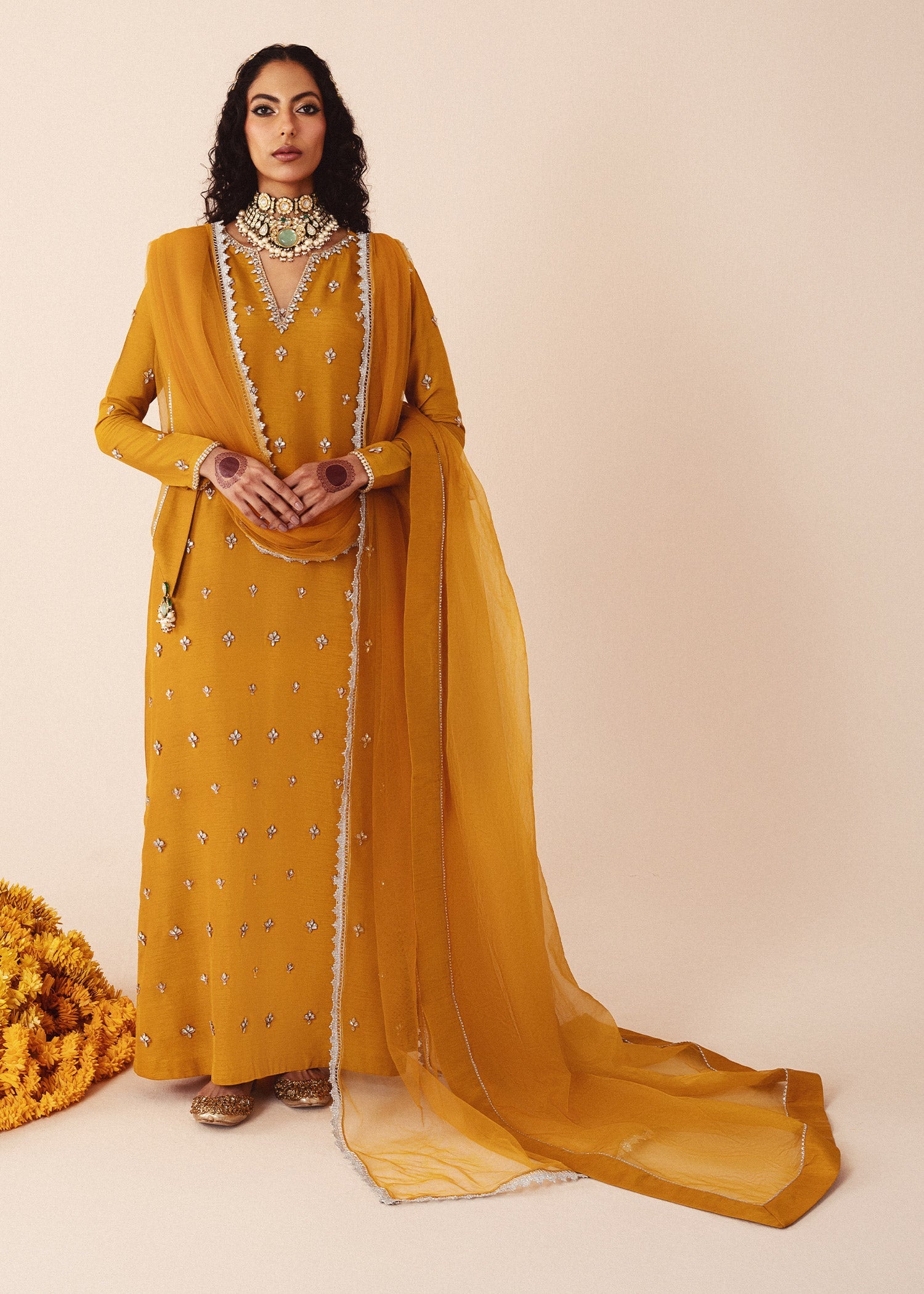 Rang-e-Haya Sheen (Mustard) Women 3pcs