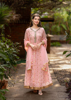 Al-Harir Apparel Mehar Baby Pink Women 3pcs