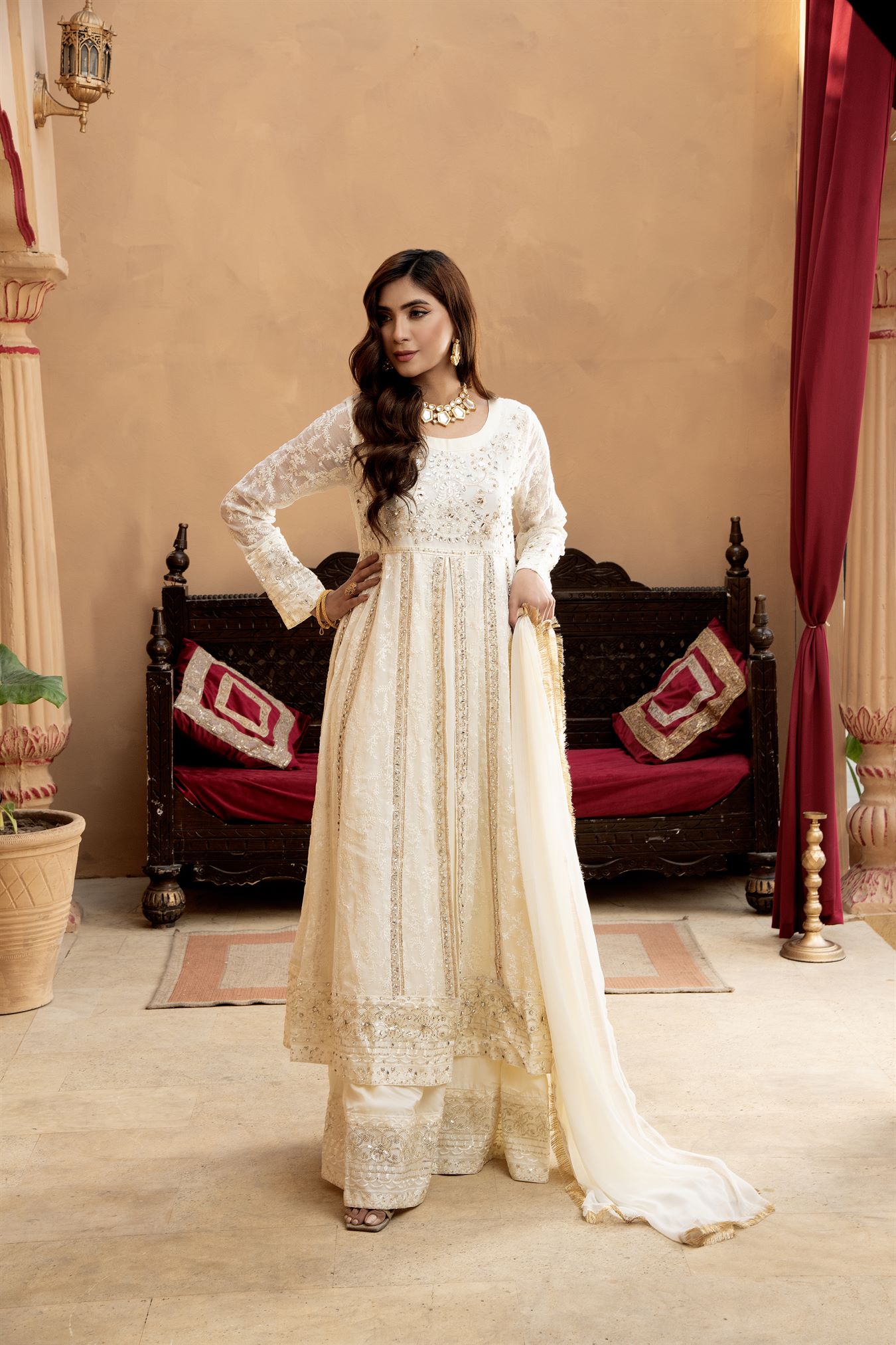Manahils B 007 OFF WHITE Women 4pcs