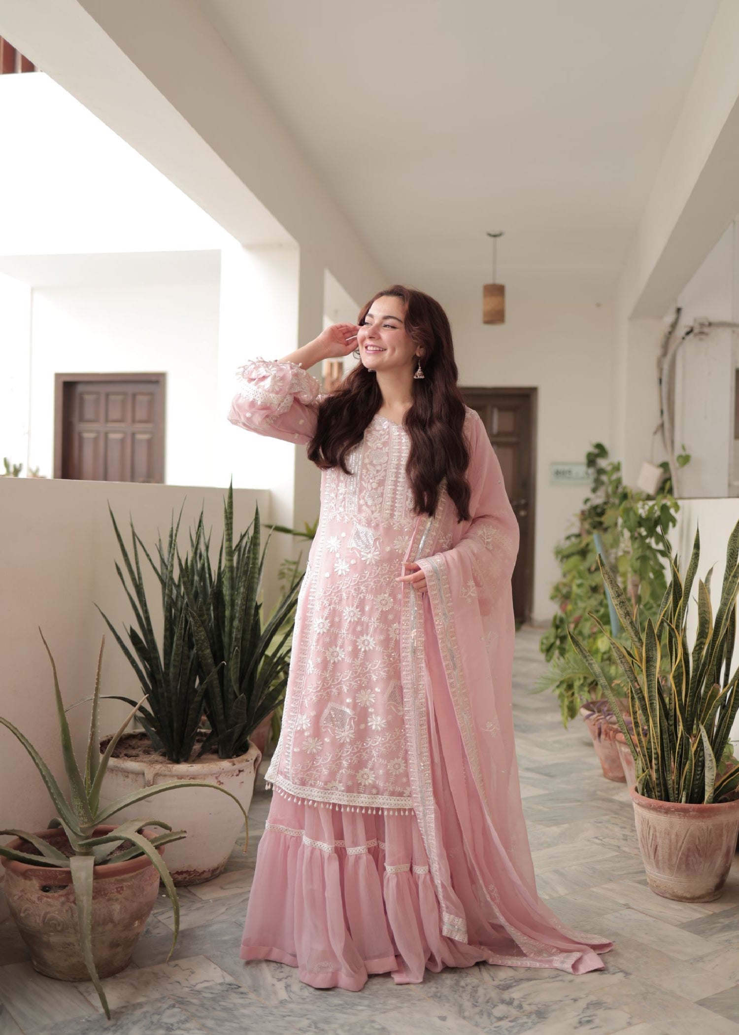 Haseens Official Badal Pink Women 3pcs