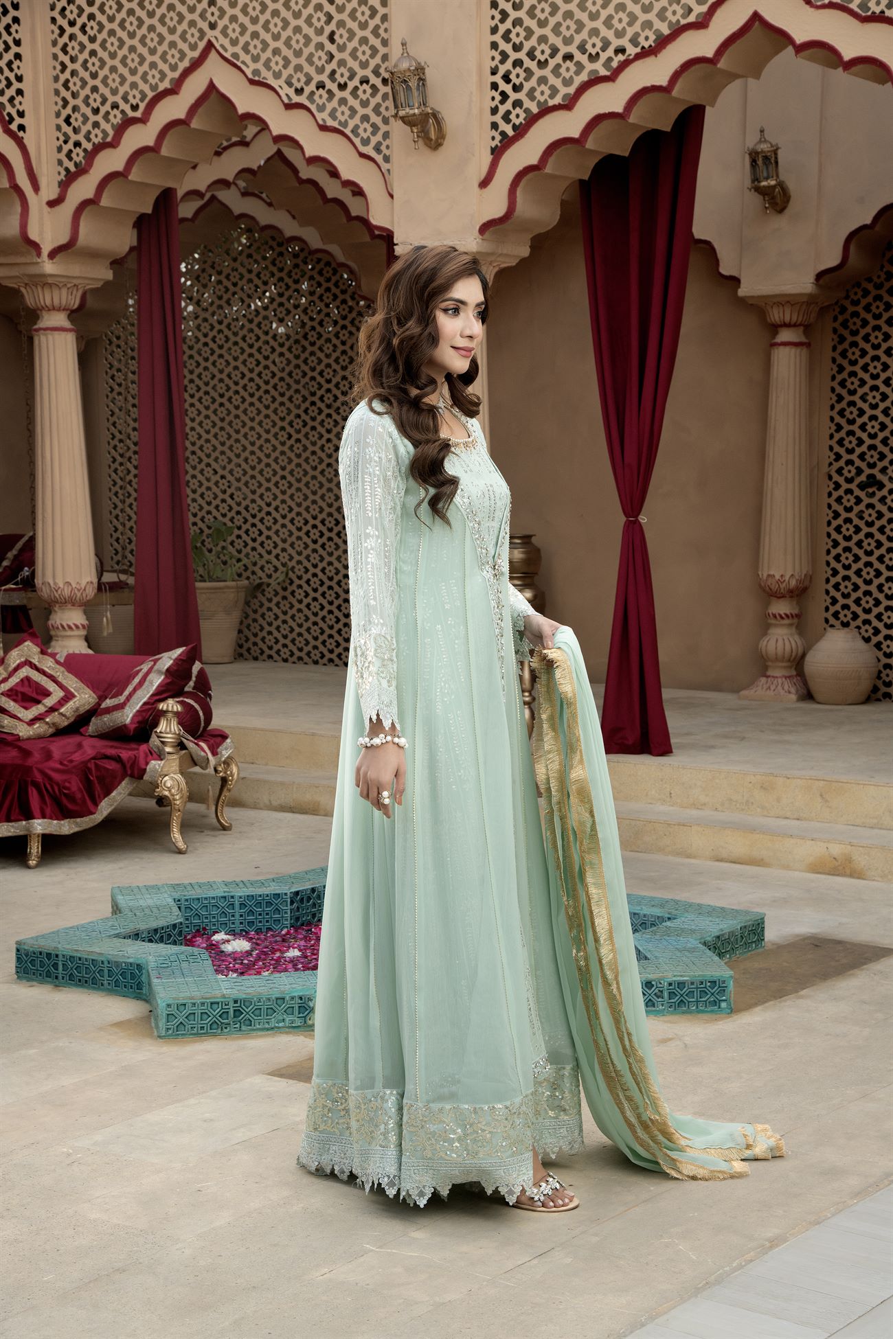Manahils B 005 PASTEL GREEN Women 4pcs