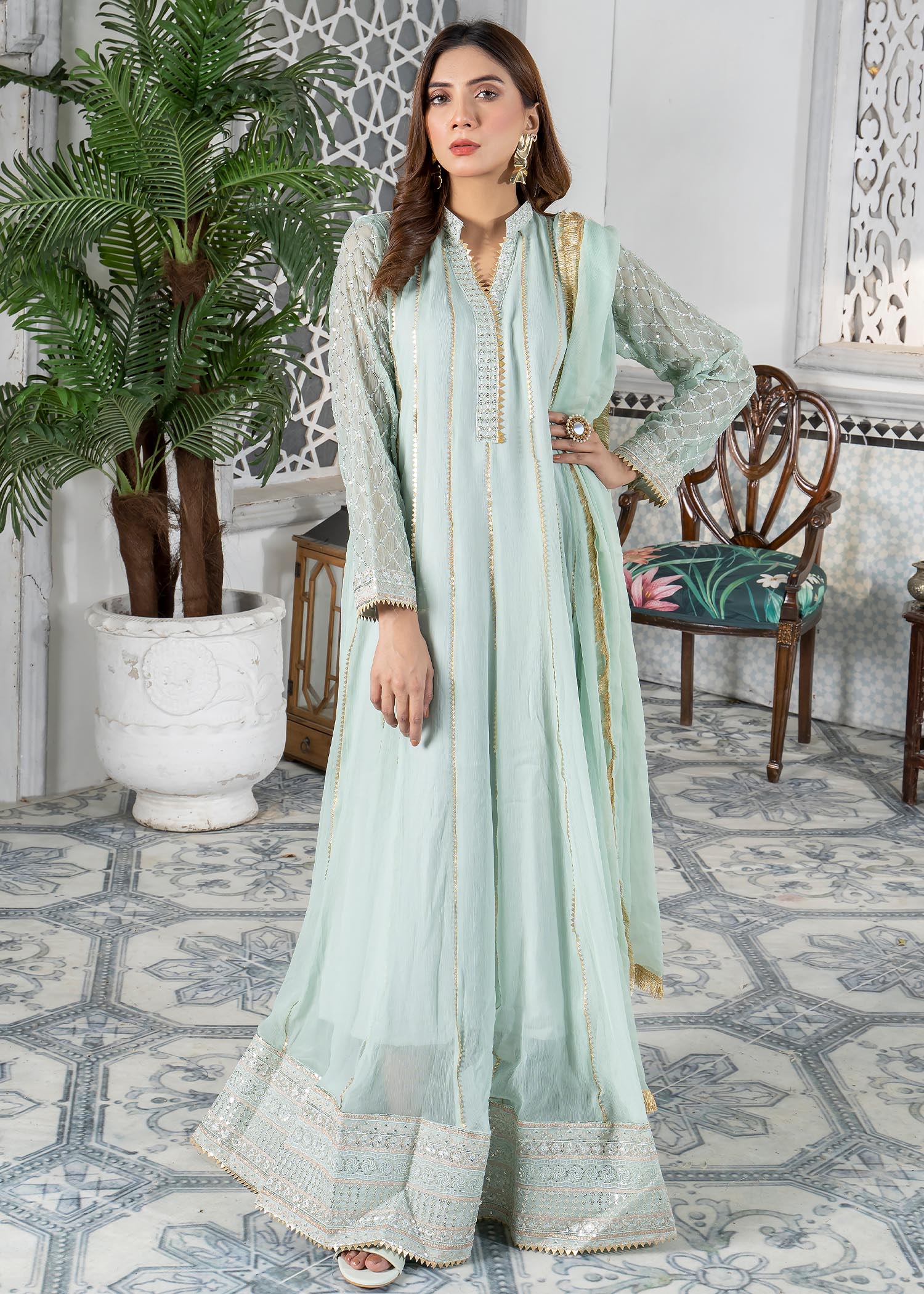 Manahils kurti 106 Green Women 3pcs